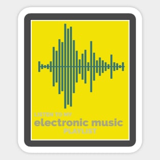 Electronic music Sticker